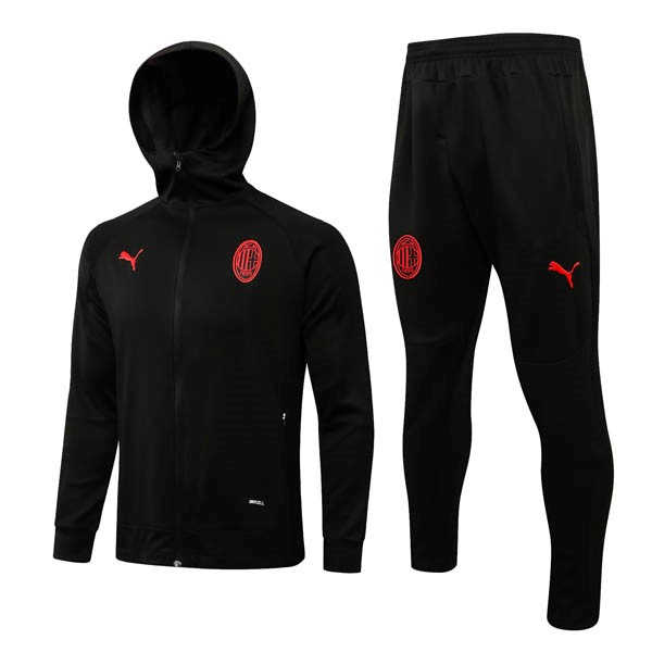 Chandal Con Capucha AC Milan 2022-23 Negro